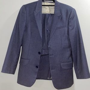 ASOS full blue wool suit size 34